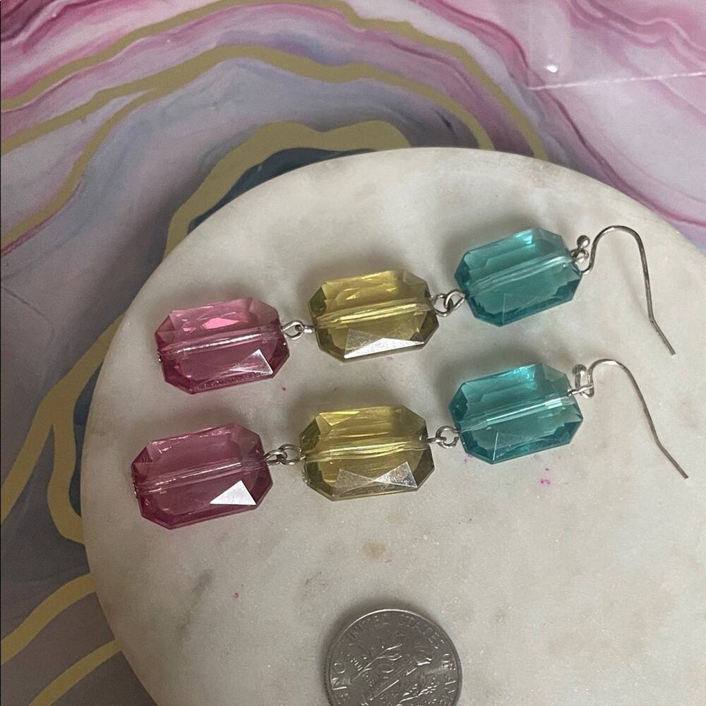 Elegant Multicolor Dangle Earrings